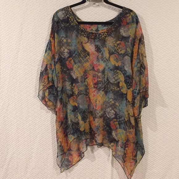 Coldwater Creek Tops - NWOT 100% Silk Sheer Coldwater Creek Top 2x